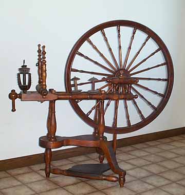 Anne's spinning wheel is the prize possession of her granddaughter Alene