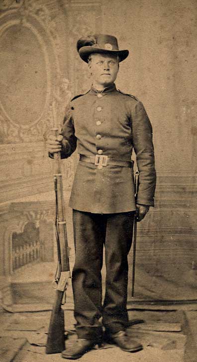 Torjus Haraldson in his Civil War Uniform