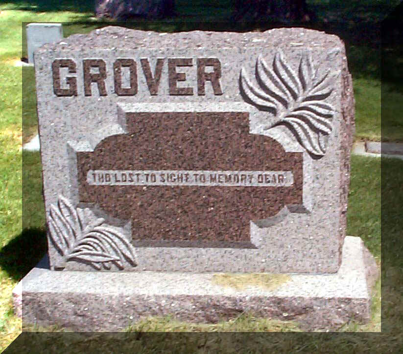 Christian Grover plot stone - Click for his biography
