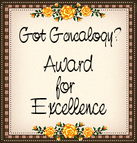 Award presented by Got Genealogy