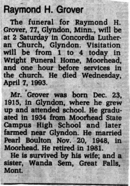 Published Obituary