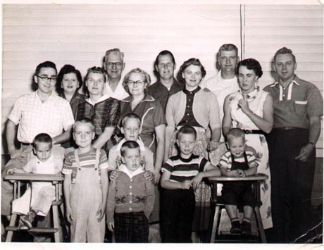 The Entire Tony Hegland Family - 1950's