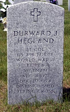 ND Veteran's Cemetery - D J Hegland Grave