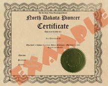 North Dakota Certificate