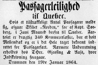 Image of Newspaper notice for the Norden