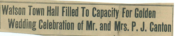 50th Anniversary article headline