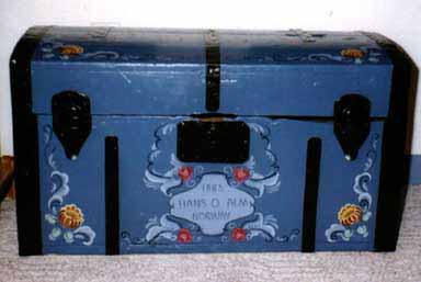 Hans' immigrant trunk
