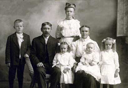 Click for larger photo of the Olson family
