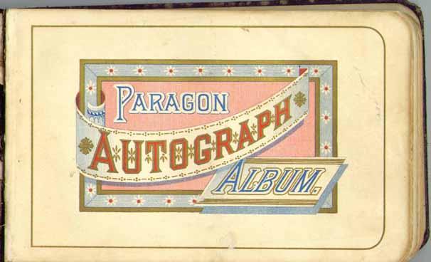Autograph Album Title Page