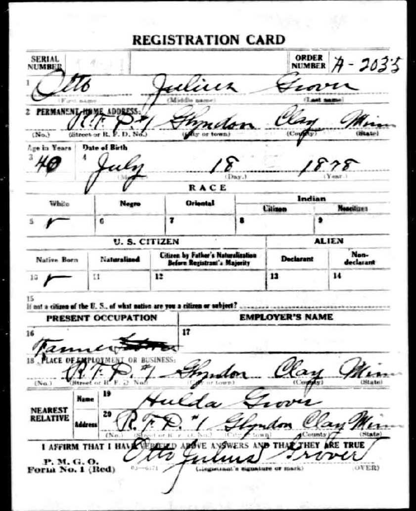 Otto's Draft Registration