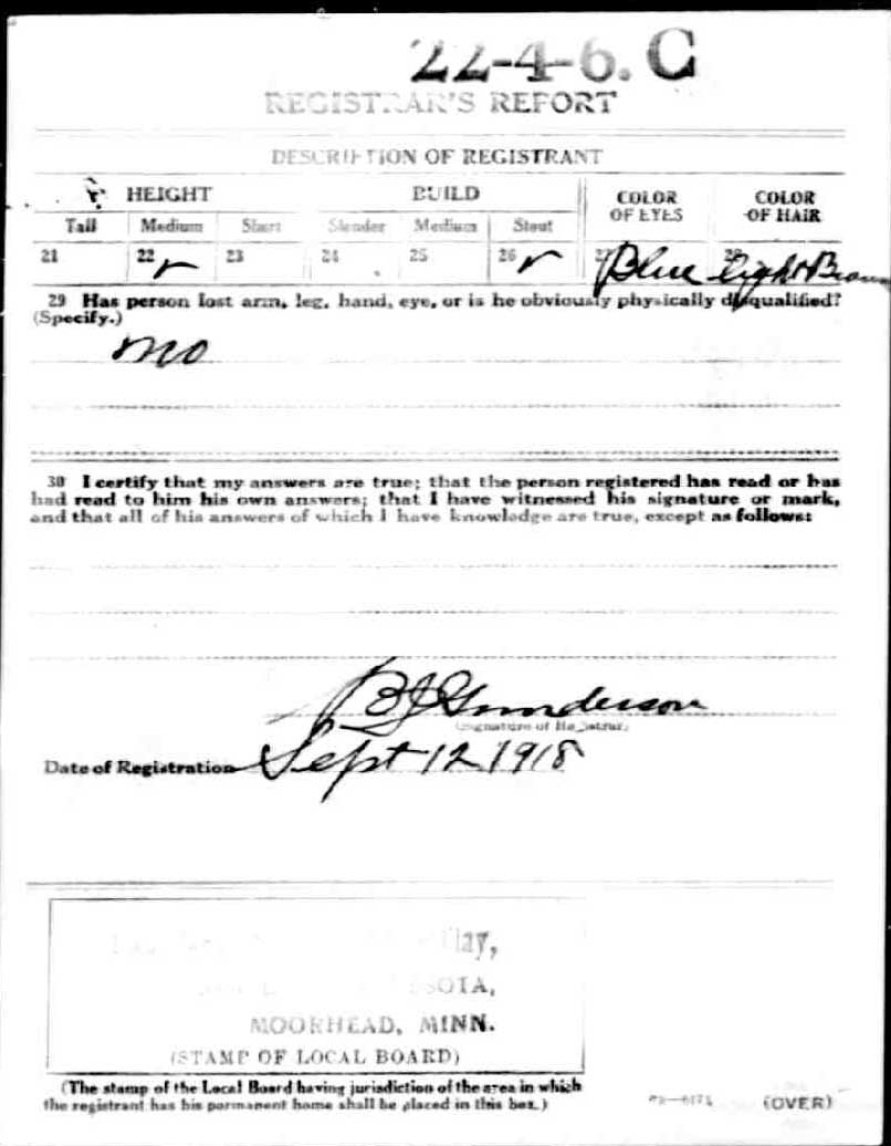 Otto's Draft Registration
